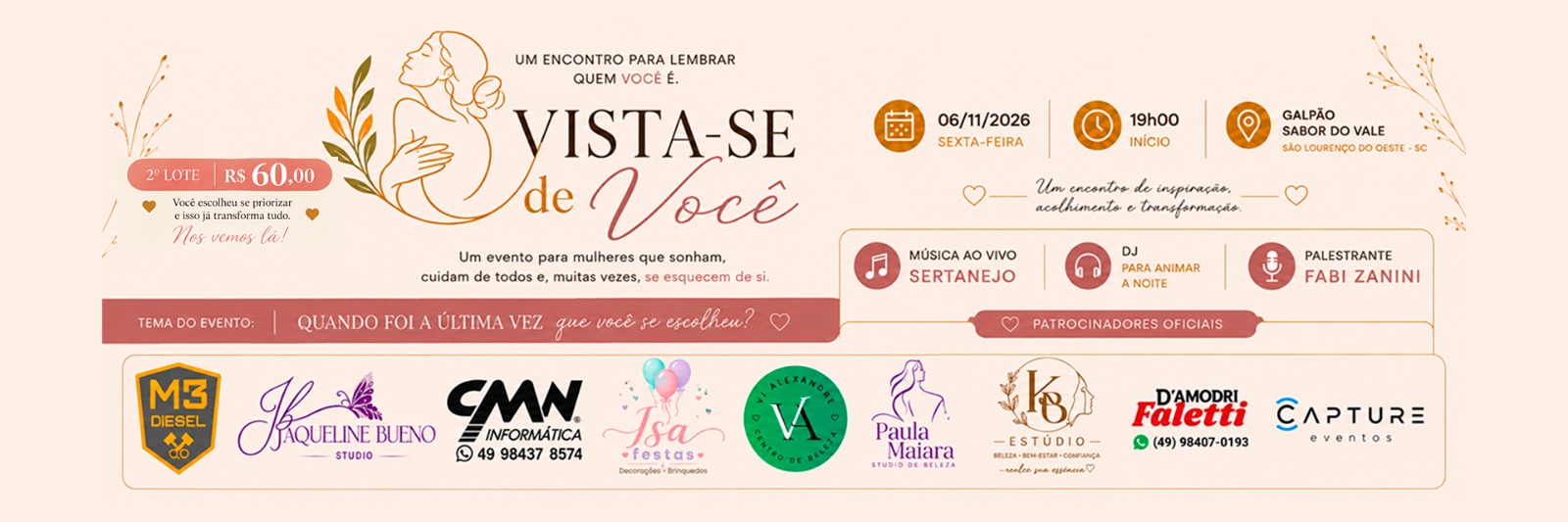 Banner do evento Vista-se de você
